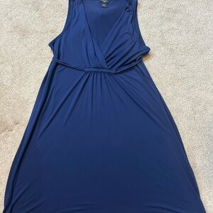Ann Taylor Deep Blue Maxi Dress